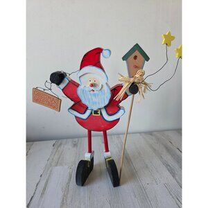 Prima wooden Santa birdhouse figurine statue folk art country